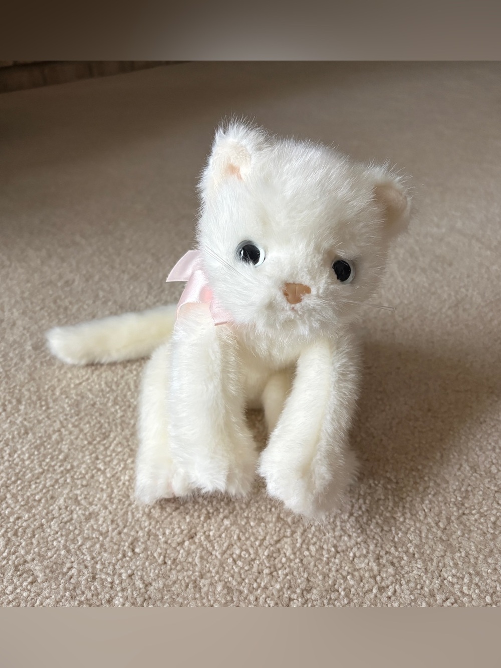 Ty Beanie Baby White Cat